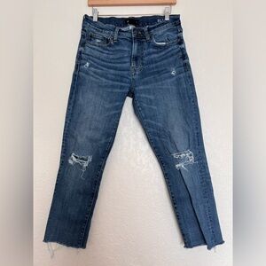 Madewell Blue Distressed Skinny‎ Jeans